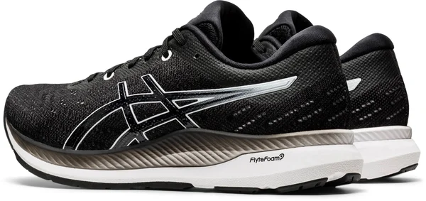 Asics EvoRide Running Shoes Ladies, Size 7, Black/White
