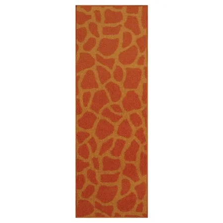 Giraffe on Stilts Area Rug for Living Room - Dining Room, Kitchen, Bedroom, Kids, Made in USA - 4' x 16', Multicolor