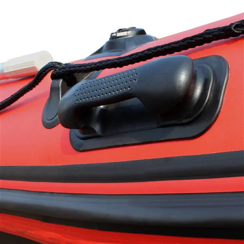 Aleko 10.5ft Inflatable Fishing Boat with Air FLOOR - Red and Black