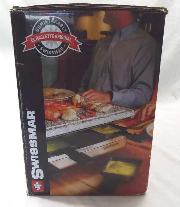 Swissmar - 8 Person Stelvio Raclette Party Grill with Granite Stone