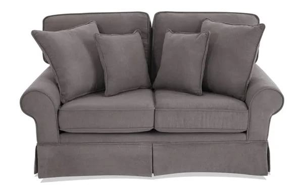 Katie Charcoal Loveseat in Gray - Memory Foam, Transitional Loveseats Polyester by Bob's Discount Furniture