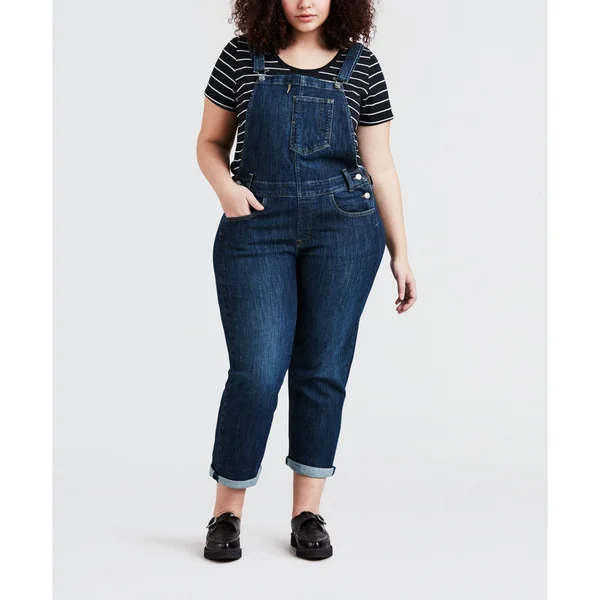 Levi&s Womens Plus Denim Solid Overall Jeans, Women's, Size: 22W, Blue