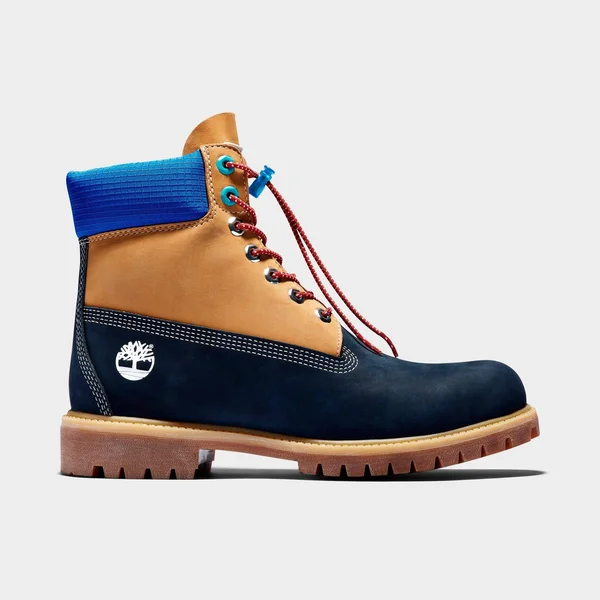 Timberland Men's Retro 6 inch Premium Waterproof Boots in Brown/Blue/Wheat Nubuck Size 8.5, Leather/Nylon