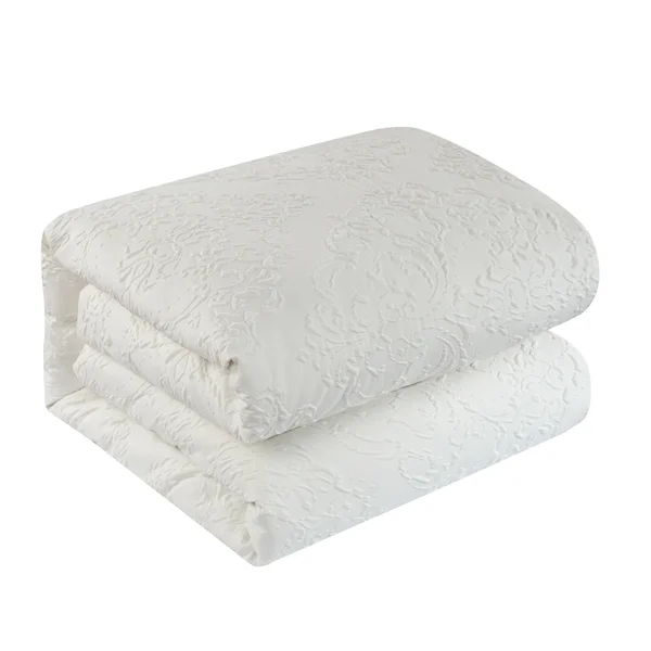 Chic Home Mya 5-Piece Embossed Comforter Set - King, Brick Red