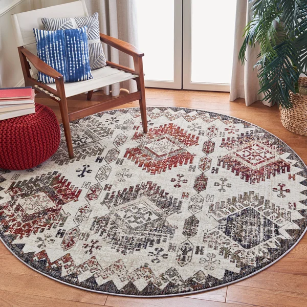 Safavieh Clearance Herat HRT319A Cream Rug - 6&7x22x6&7x22 - Square