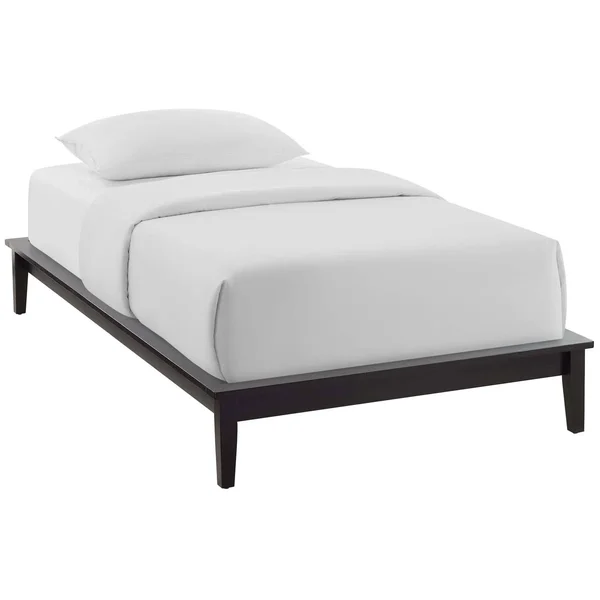 Modway Lodge King Wood Platform Bed Frame - White