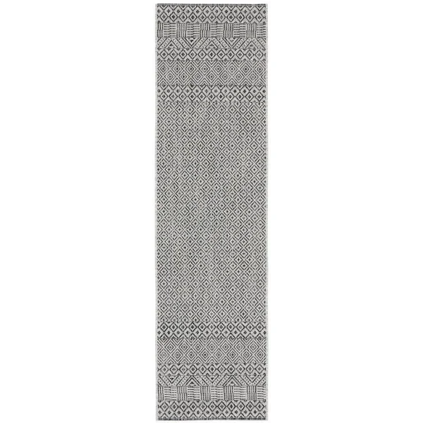 2&3x22 x 12& Runner Area Rug, Grey, Safavieh