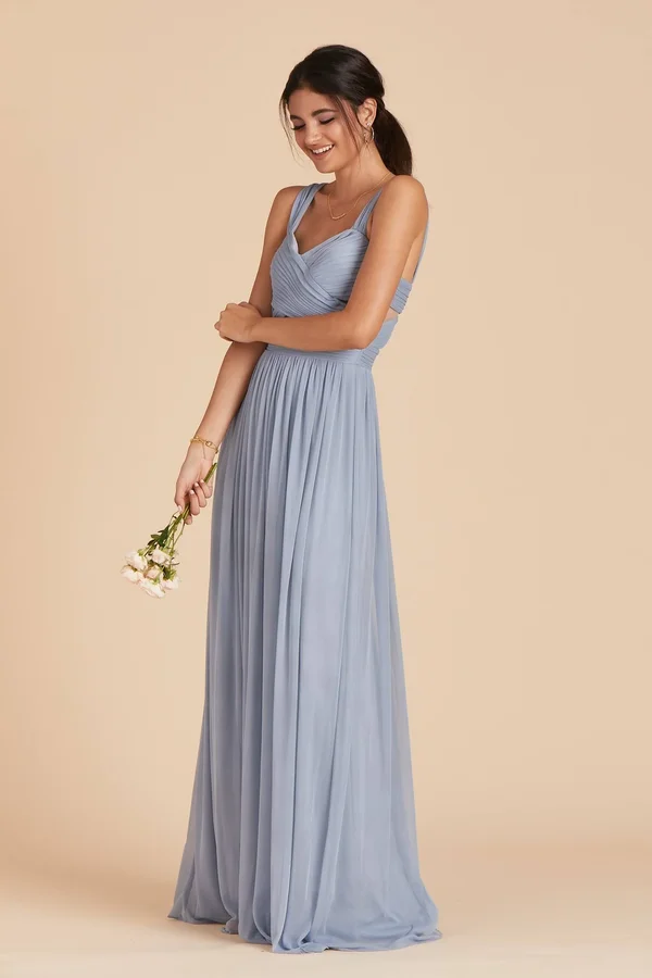 Birdy Grey Elsye Bridesmaid Dress in Dusty Blue XL - Dusty Blue