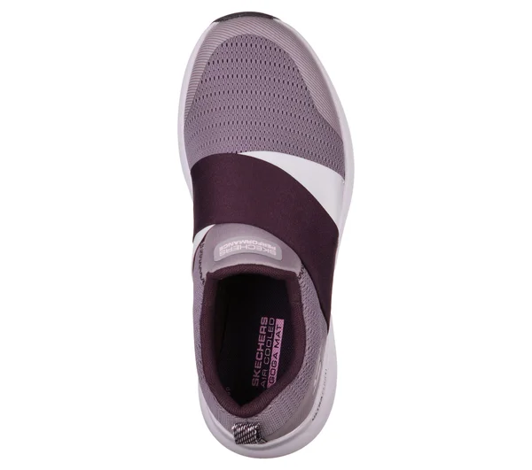 Skechers Women's GOrun Pulse - Bold Venture Running Shoes - Plum, 8.0