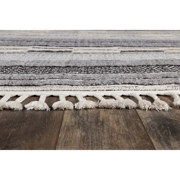 Momeni Odessa ODE-1 Grey Rug - 5 ft 3 in x 7 ft 6 in