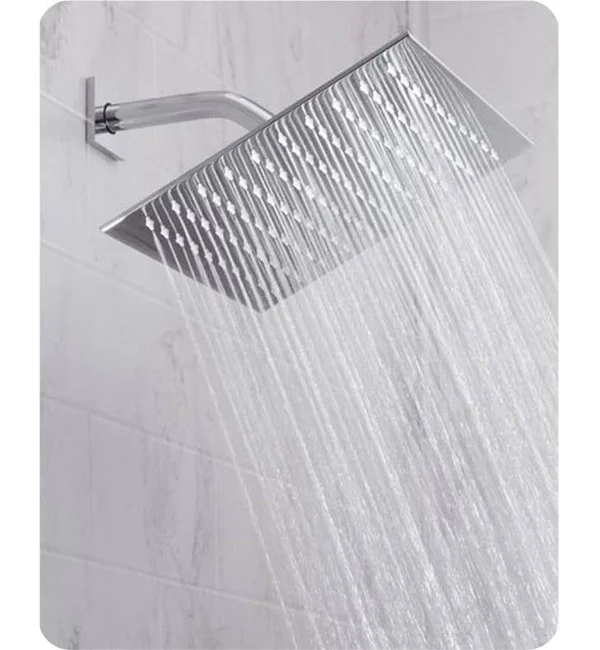 Jaclo Cubix 10x22 Wall/Ceiling Mount Single-Function Square Rain Machine Showerhead in Antique Copper - Flow Rate: 2.0 GMP, SKU