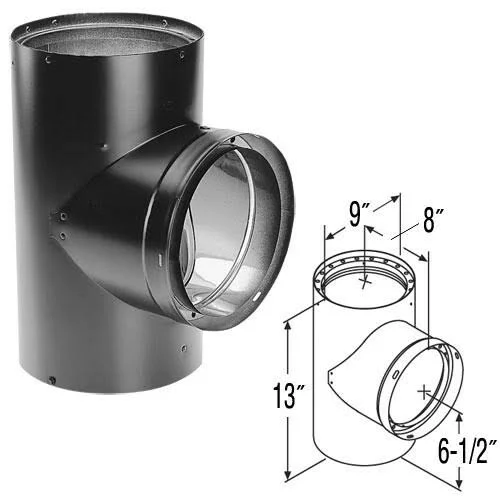Duravent DVL 8x22 Double-Wall Tee with Cover 8DVL-T