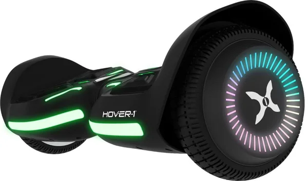 Hover-1 Black Superfly Electric Self-Balancing Scooter with 6 Mi Max Operating Range & 7 MPH Max Speed – Ipx4 Water Resistan