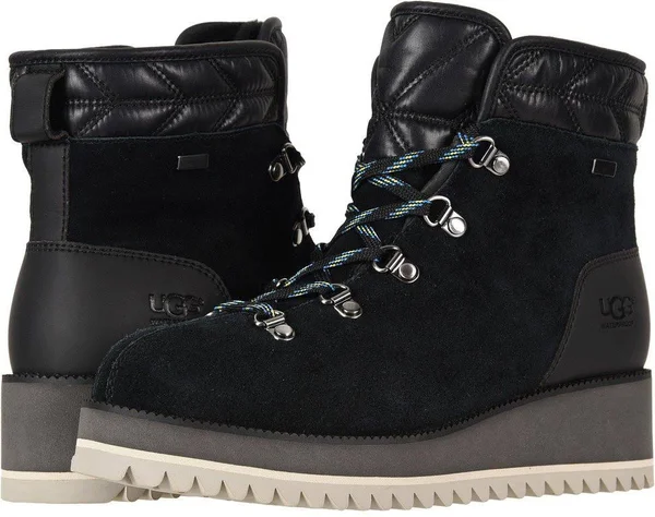 Ugg Birch Lace-Up Boot 8.5 Women's Black