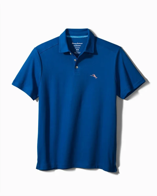 Tommy Bahama Men's Big & Tall Party IslandZone Polo - Cobalt Sea - Size 1XLB
