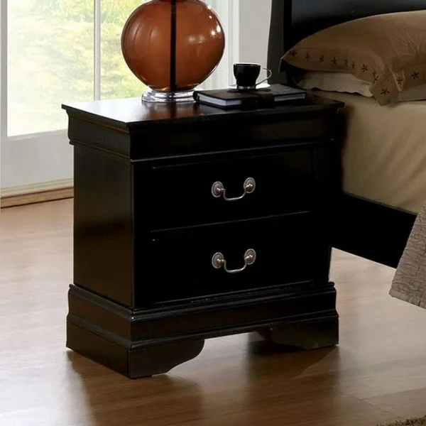 Furniture of America Louis Philippe III Black Full Bed