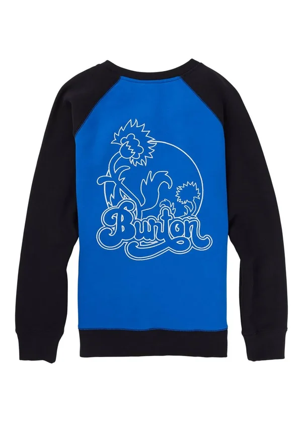 Burton Women's Keeler Crew Fleece - Lapis Blue, True Black, XL