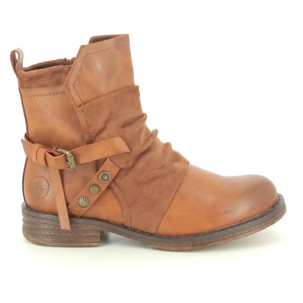 Rieker 92264-24 Tan 38 EU Womens Ankle Boots