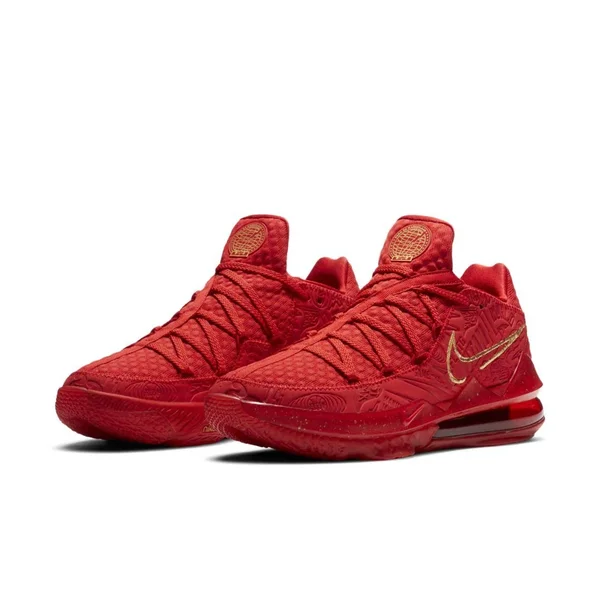 Nike Lebron 17 Low Ph Basketball Shoes in Red, Size: 12.5, CD5008-600