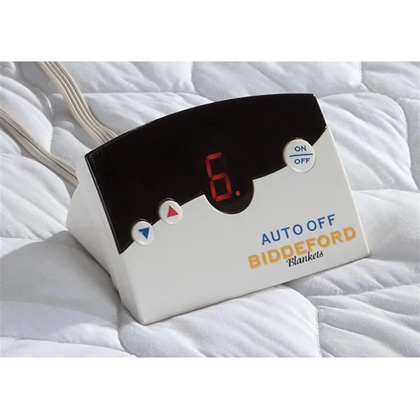 Biddeford Heated Mattress Pad Queen White