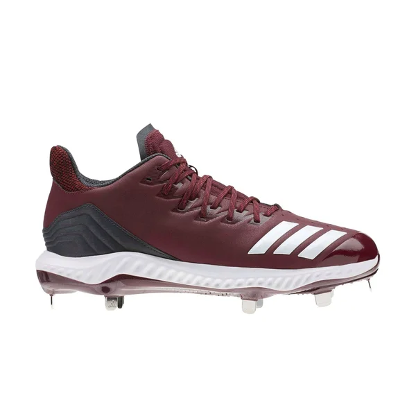 Adidas Icon Bounce Maroon/White Men's Baseball Cleat 11.5