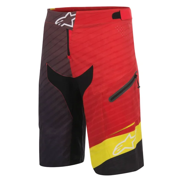 Alpinestars Depth Shorts - Men's Red Acid Yellow Black - 28