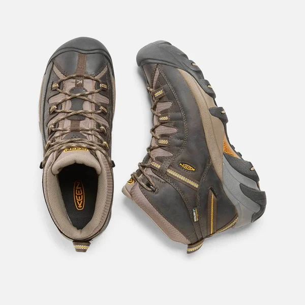 Keen Men's Targhee II Mid Waterproof Hiking Boots - Brown, 7.5
