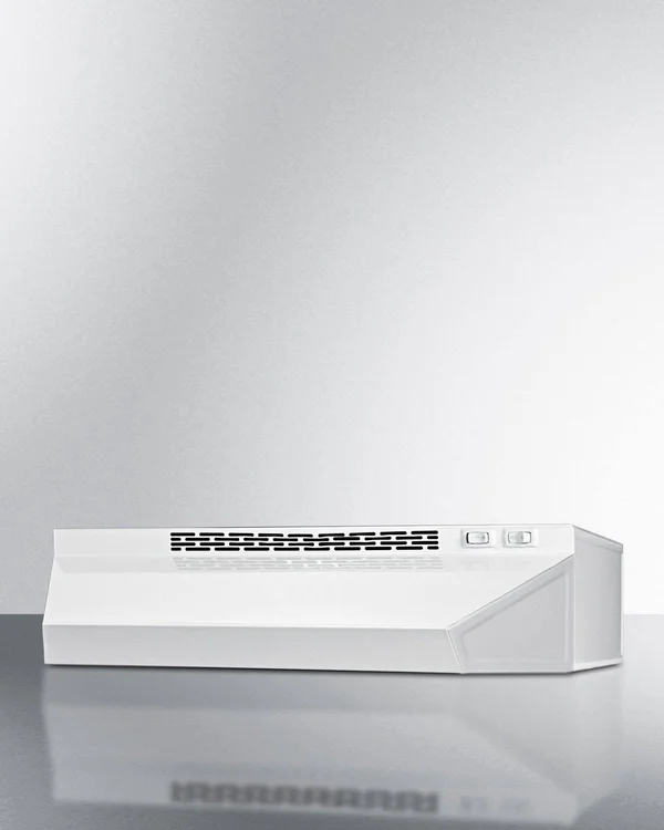 Summit H1620W 20x22 Convertible Range Hood, White
