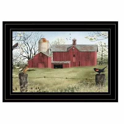 'Harbingers of Spring' by Billy Jacobs - Picture Frame Painting Print on Paper Rosalind Wheeler Frame Color: Black