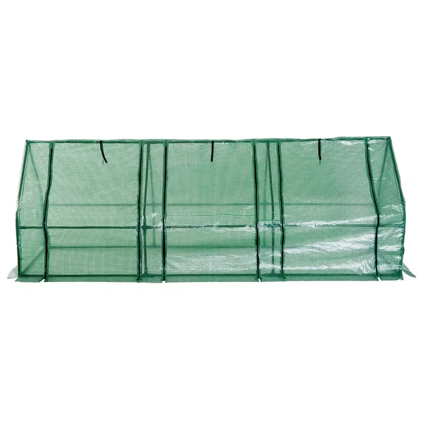 Outsunny 9& x 3& x 3& Portable Flower Garden Greenhouse