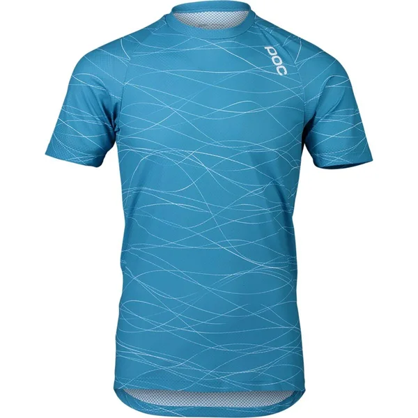 POC MTB Pure T-Shirt - Men's Lines Basalt Blue, M