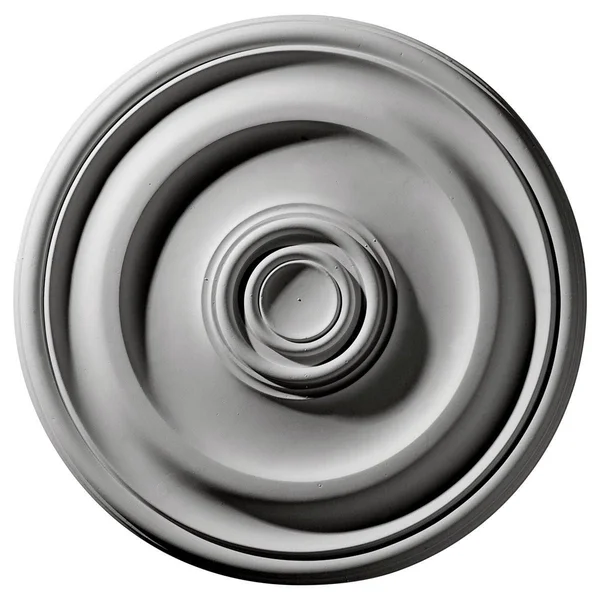 15 3/4x22OD x 1 1/2x22P Devon Ceiling Medallion (Fits Canopies Up to 3 5/8x22) - Hand-Painted Frost