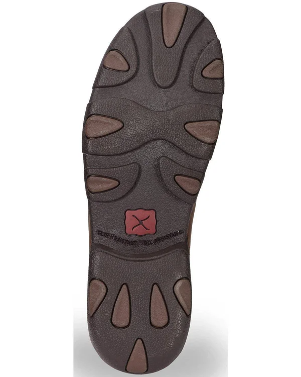 Twisted x Men's MDMST01 Safety Toe Driving Moc - Distressed Saddle Leather