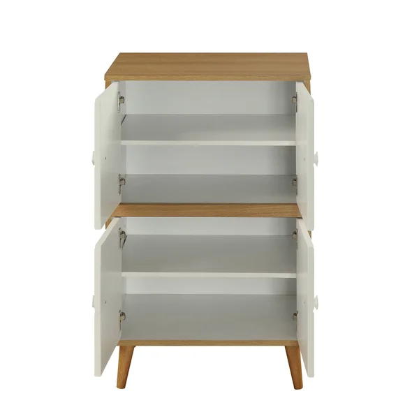Acme Anita Cabinet - Natural & White