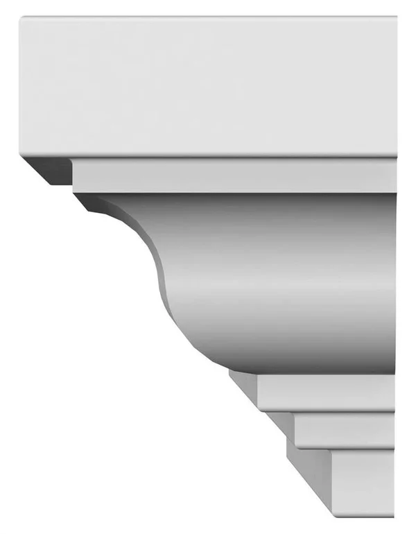 Ekena Millwork CRH08X109ST 109x22 Bottom Width x 117 3/4x22 Top Width x 7 7/8x22H x 1 1/4x22P Classic Crosshead