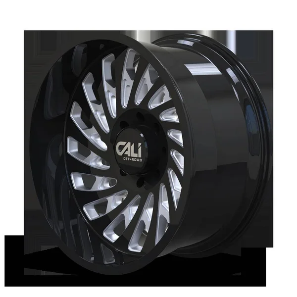 Cali Off Road Switchback Wheel Black Milled 20x12 8x170 -51mm