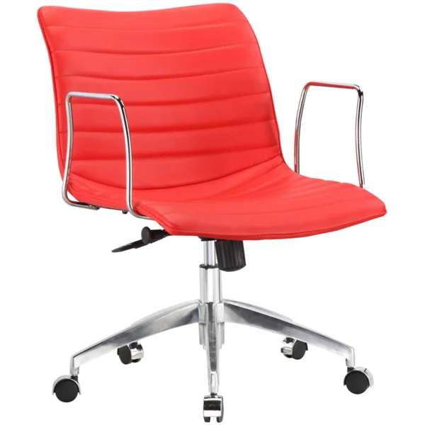 Fine Mod Imports Comfy Mid Back Office Chair Red