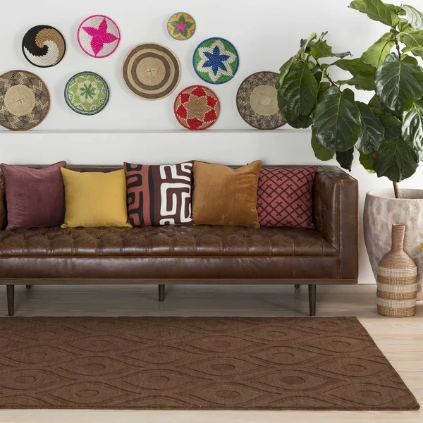 Hand-Woven Abi Tone-on-Tone Wool Rug - 5& x 7&6
