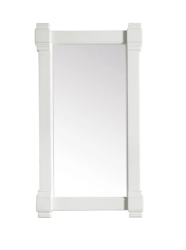 James Martin Brittany Wall Mount Bathroom Mirror -Cottage White 650-M22-CWH