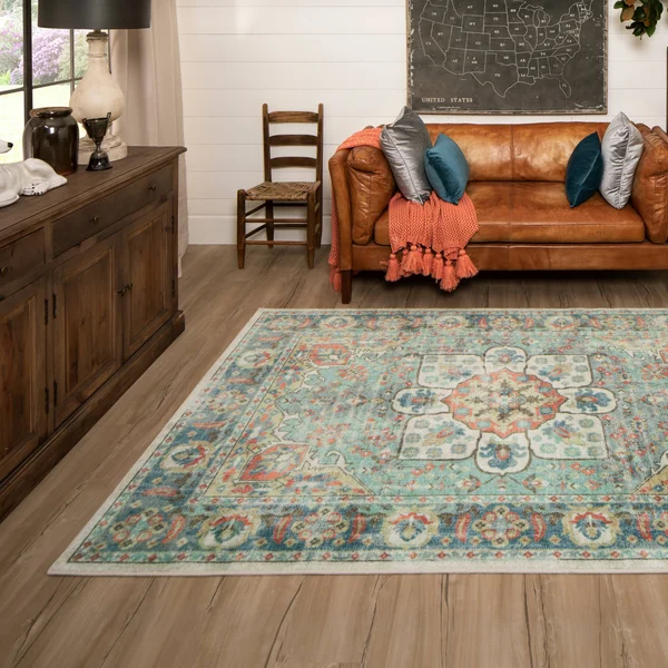 Mohawk Prismatic Sevan Blue 10& x 14& Area Rug