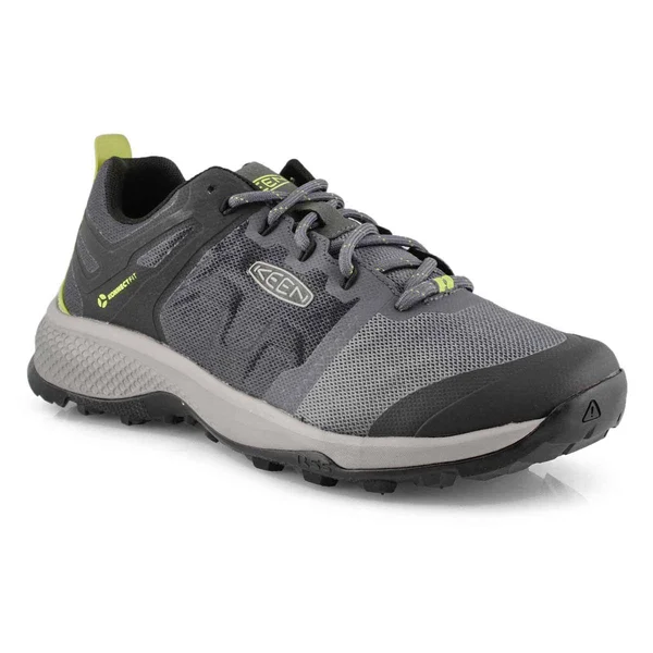 Keen Men's Explore Vent Shoe - 12 - Magnet - Chartreuse