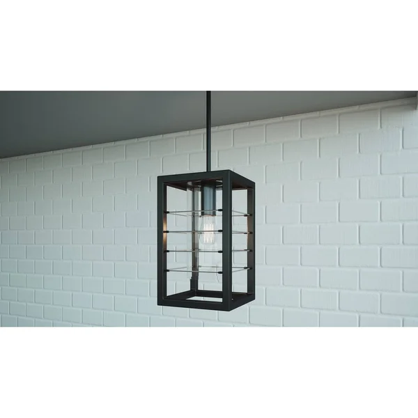 Quoizel Bimini 1-Light Earth Black Outdoor Hanging Lantern - BIM1908EK