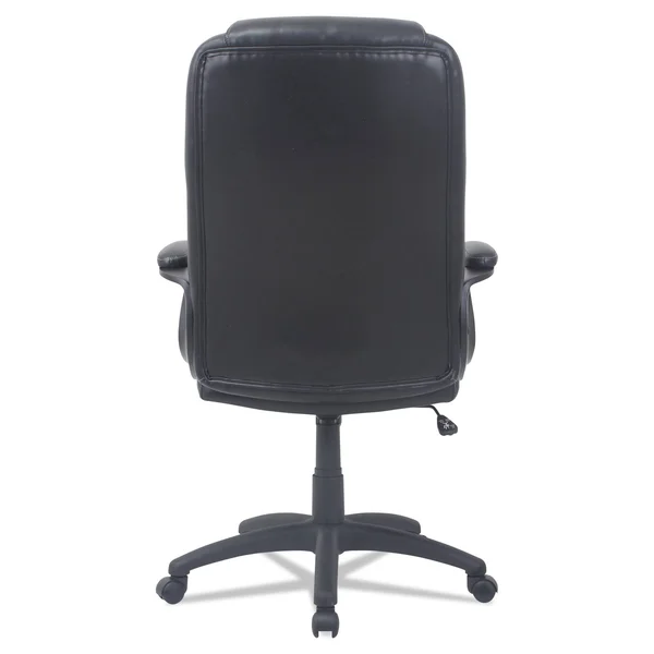 Alera CC Series Black Executive High-Back Leather Chair - 28.38" x 20.88"