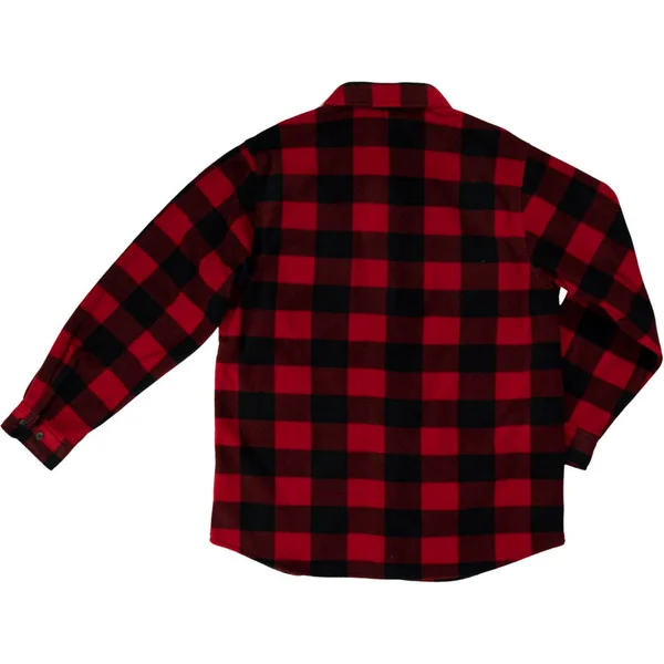 Tough Duck Buffalo Check Fleece Shirt (Color: Red Buffalo Check, Size: XL)