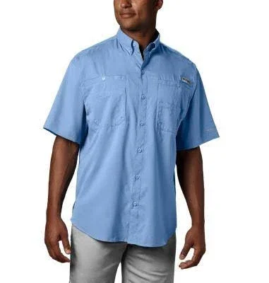 Columbia Men's Tamiami II Short Sleeve Shirt, 3X, Collegiate Navy