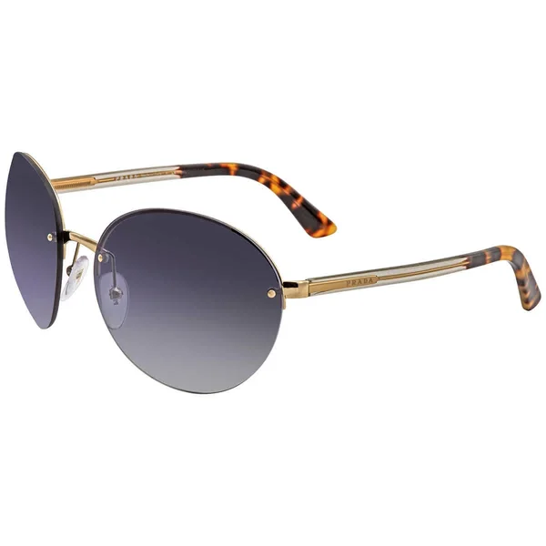 Prada PR 68VS ZVN3A0 Gold Round Sunglasses
