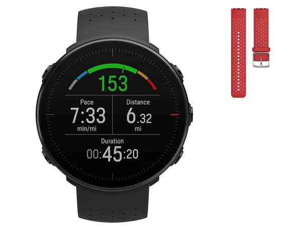 Polar Vantage M Multi Sport GPS Watch - Black with Red Band - M/L