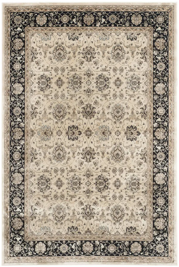 Safavieh Persian Garden Peg608D 4&0x22 x 5&7x22 Ivory, Black Area Rug