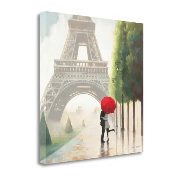 Tangletown Fine Art 'Paris Romance II' by Marco Fabiano Painting Print on Wrapped Canvas