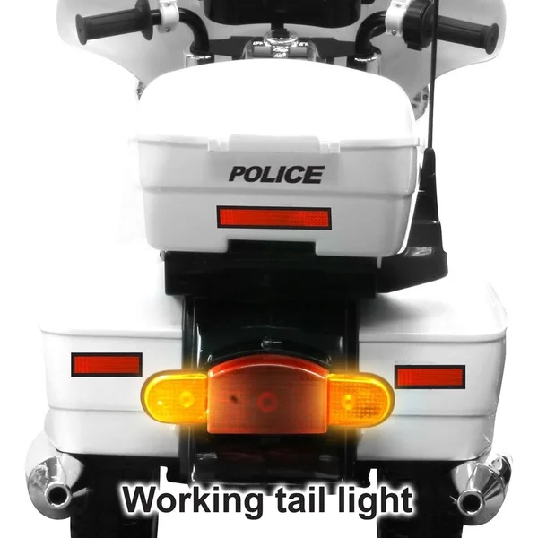 Kid Motorz Police Motorcycle 12-Volt Battery-Powered Ride-On